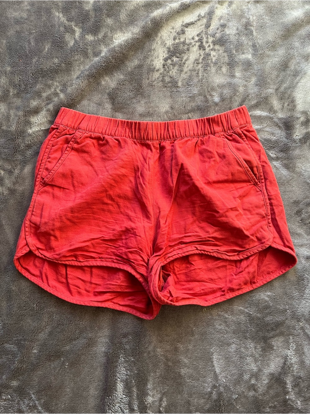Madewell Red Shorts with Elastic Waistband